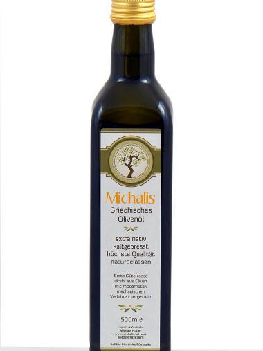Olivenöl Glasflasche dunkelgrün 500ml